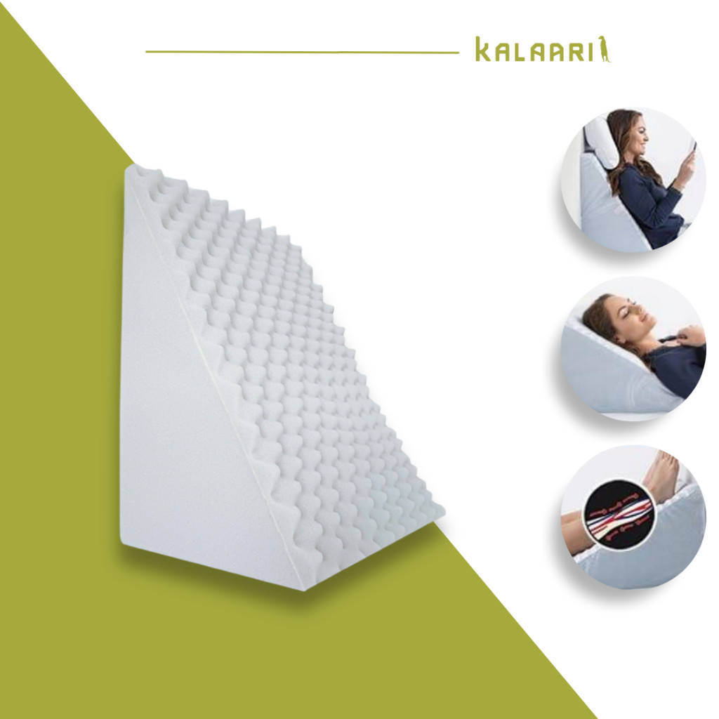 Travesseiro Encosto Triangular Repouso Leitura Encosto Anatômico Pós Cirúrgico