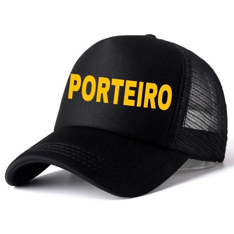 BONÉ PORTARIA PORTEIRO UNIFORME PRÉDIO  ABA CURVA COM TELINHA SNAPBACK GN