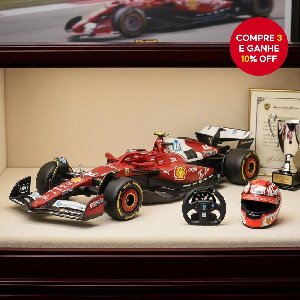 Bburago 1:43 F1 2025 Scuderia Ferrari HP SF25 #16 Charles Leclerc #44 Lewis Hamilton Modelo de Carro de Brinquedo em