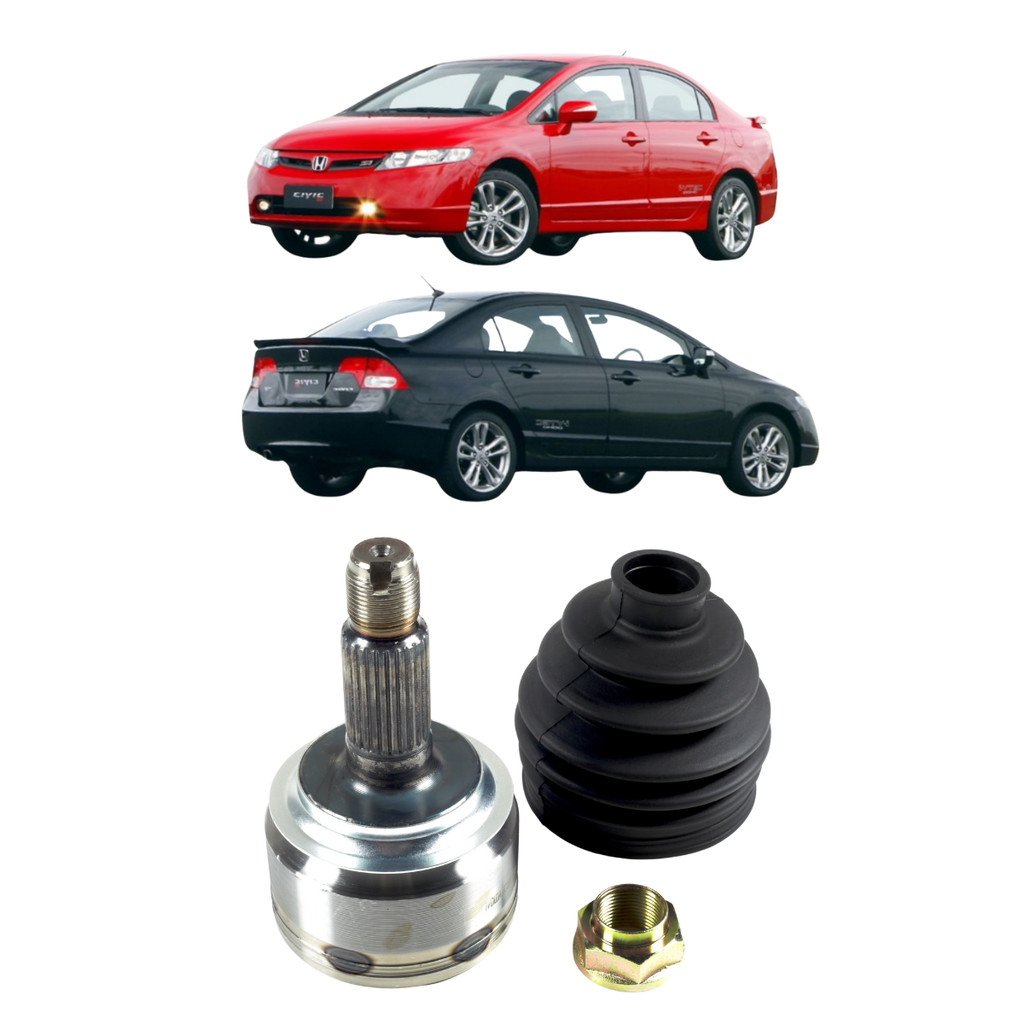 Ponteira Homocinética Civic 2007/2013 1.8 16V Transmissão Manual Dentes 24 internos x 26 externos em Oferta na Shopee