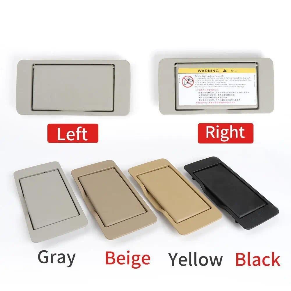 Para Mercedes C-Class Benz W203 Viseira De Sol Sombra Espelho Capa Interior De Maquiagem Cosméticos Preto Bege A20381021