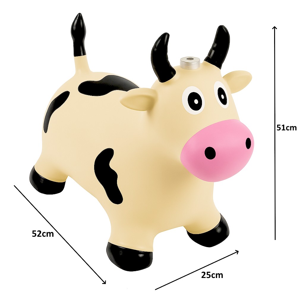 Cavalinho Vaca Upa Upa Baby de Borracha com Som de Mugido