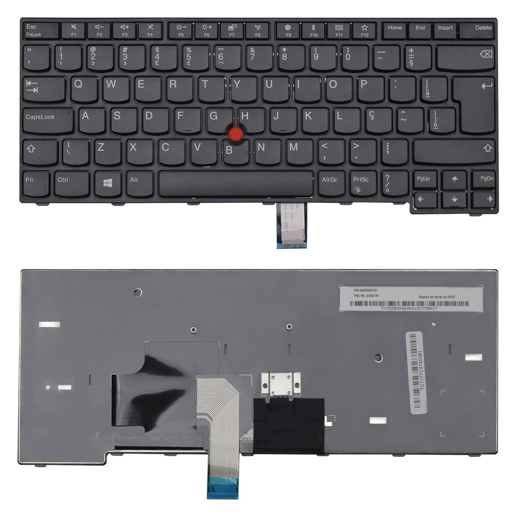 Teclado para Notebook Lenovo Thinkpad E470 | Preto ABNT2