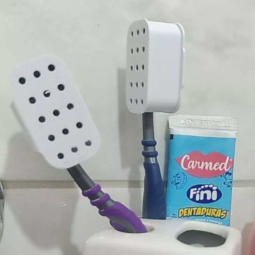 Capa Protetora Escova De Dentes Kit 4 Protetor Dental Para Cerdas Limpa Segura Uso Diario Casa Viagem Familia Higiene br