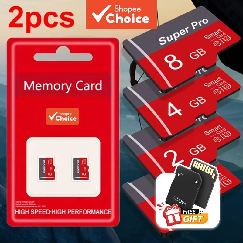 SomnAmbulist Memory Card 2PCS 64GB 32GB 16GB 8GB Com Adaptador Cartões de Armazenamento Flash de Alta Velocidade Para