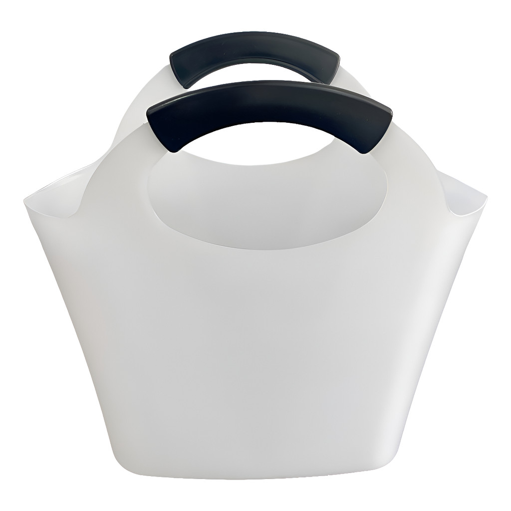Kit 6 Sacolas Cooler Ice Bag 12L branca maleavel para Festa e Eventos show, praia, picina piquinique