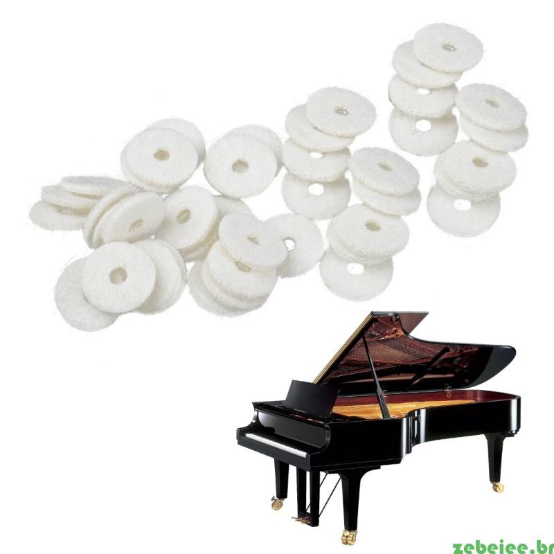 zebeiee 90 Peças Arruelas Equilíbrio Teclado Regulador Feltro Piano Discos Lã Macia Pequenas Ferramentas