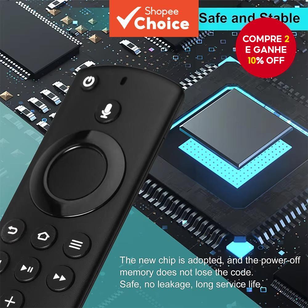 Novo Controle Remoto Substituto L5B83H para Fire TV 2ª Geração, Smart TVs, Cube e Stick HD.