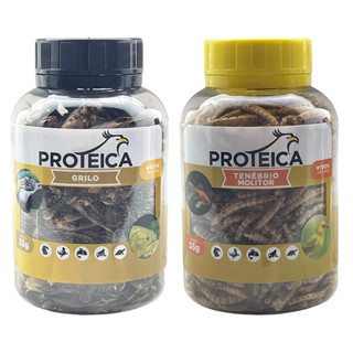 Combo Proteica Tenébrio + Grilo Desidratados 70g | 2 Potes de 35g em Oferta na Shopee