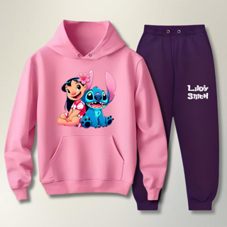 Conjunto Moletom Abrigo Lillo E Stitch Feminino Adulto Com Capuz em Oferta na Shopee