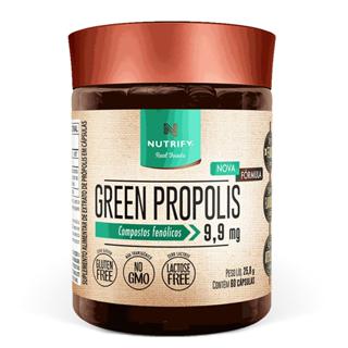 Green Propolis Nutrify – Cápsulas Softgel com Alta Concentração de Própolis Verde – 99mg por Cápsula – 60 caps em Oferta na Shopee