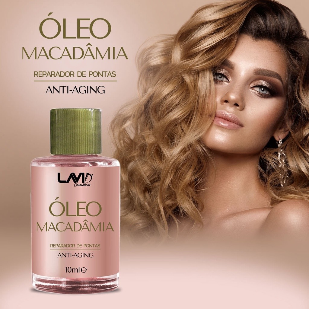 Óleo Reparador macadamia finalizador de pontas 10ml - LAVID em Oferta na Shopee
