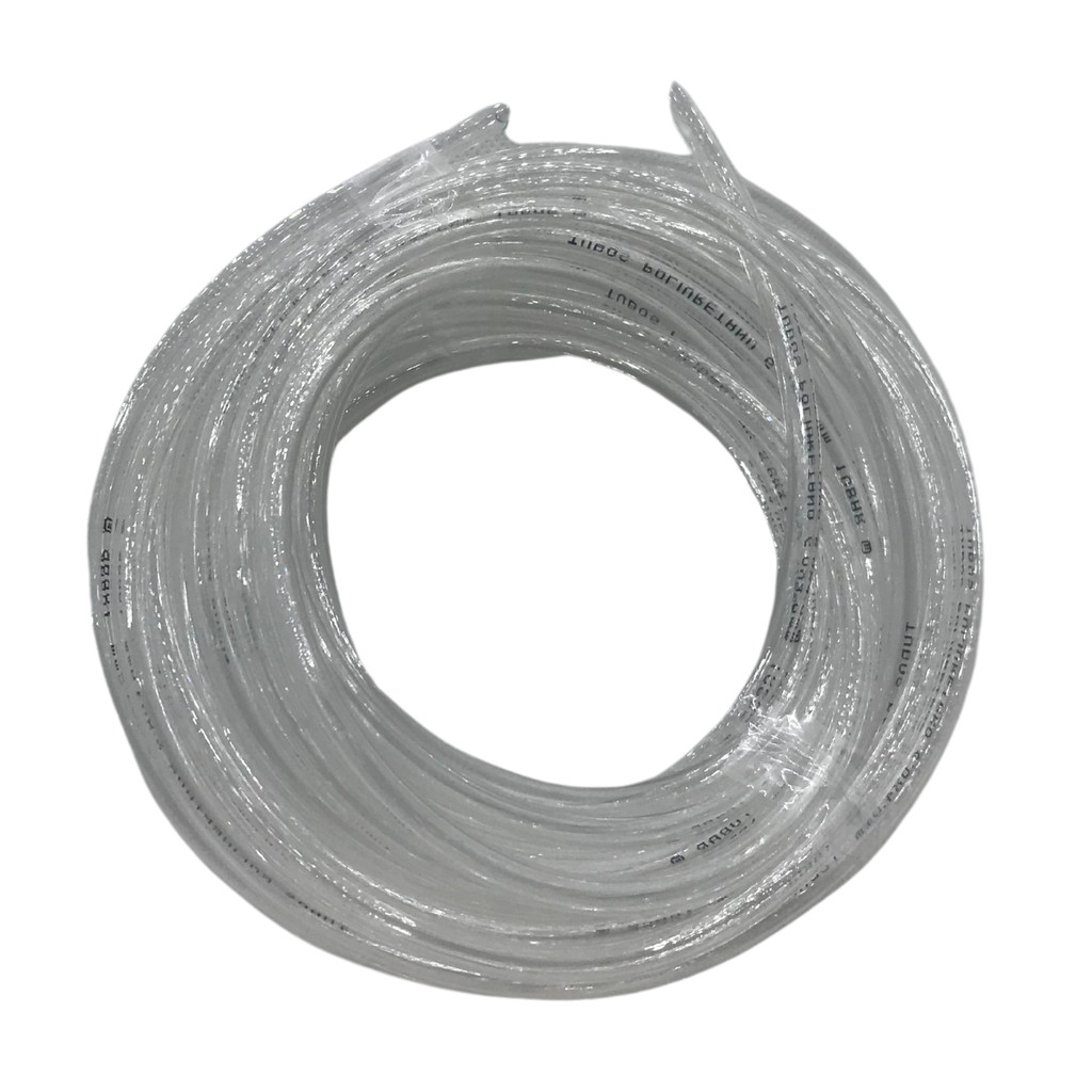 10 Metros Mangueira Pneumática 4mm x 2,5mm Tubo PU Cristal Transparente