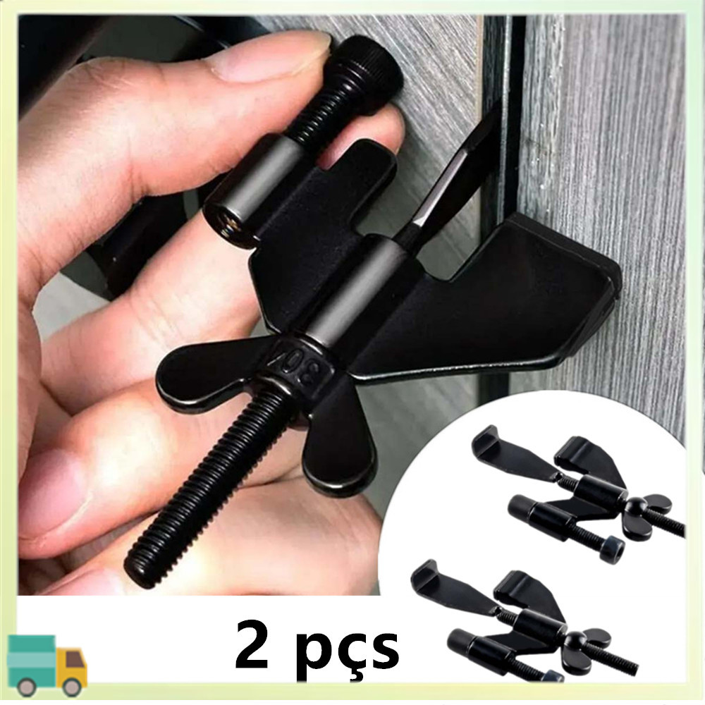 2 fechaduras portáteis de porta de Hotel, vida independente, batentes de porta de viagem, proteção infantil