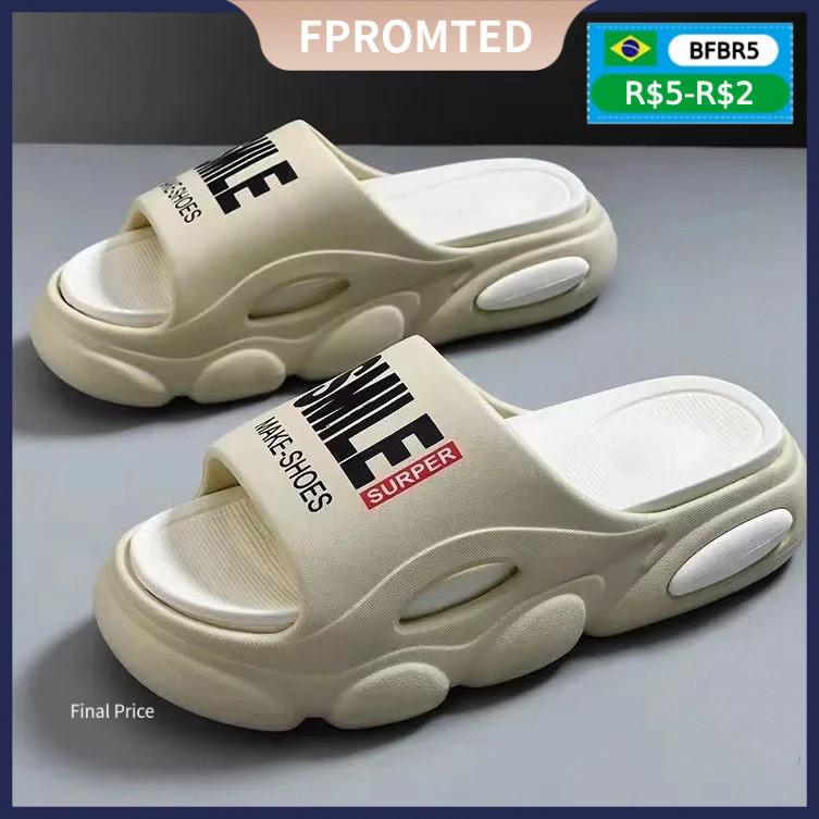 42741 Chinelos de Praia de Verão com Sola Grande para Homens, Chinelos Antiderrapantes para Banheiro, Sandálias Macias,