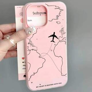 Capa Para iPhone 17 Pro Max 16 15 14 13 11 12 XS XR Plus Air 2 Em 1 Rota De Aeronave Gelatinosa em Oferta na Shopee