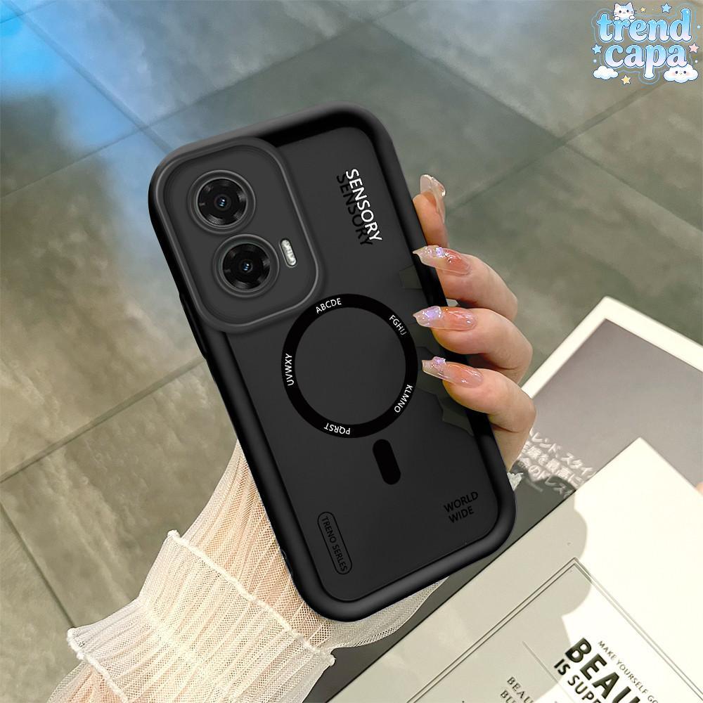Capinha Estilo Minimalista Para Motorola Moto G35 5G Capa Macia de Silicone Case