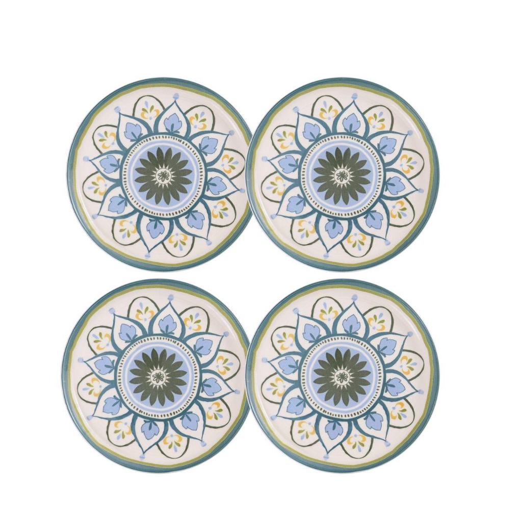 Jogo de 4 Pratos De Sobremesa 20 Cm Oxford Flat Nisa