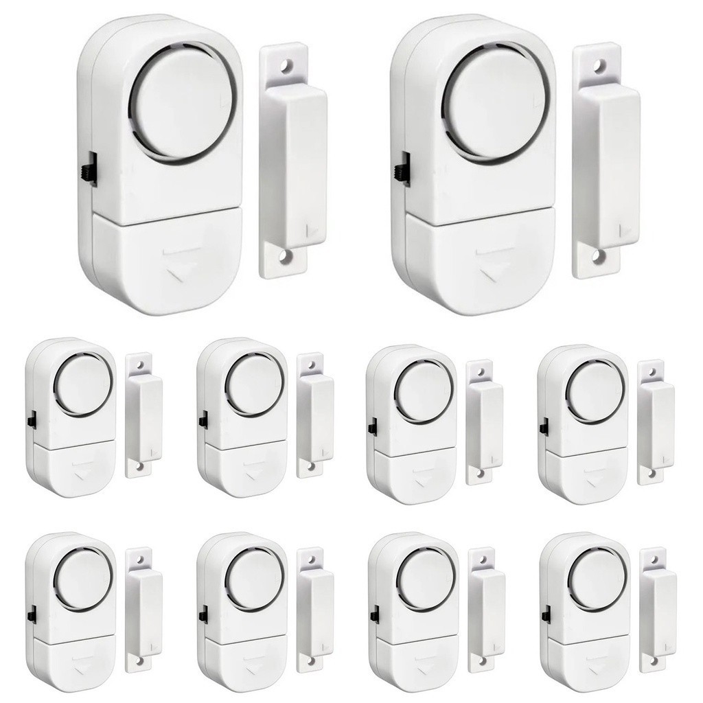 Kit 10 Alarme Sonoro Invasão Residencial Porta, Janela e Portão
