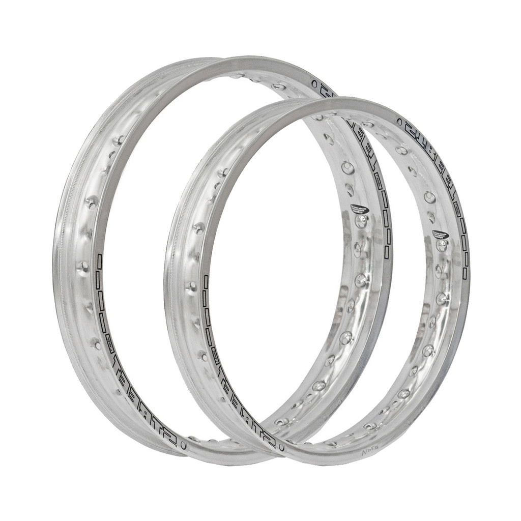 Par Aros em Alumínio Viper Street 21x185 e 18x215 Xre Sahara 300 Tornado 250 Crf 230 Lander Ténéré Xr Dt Polido