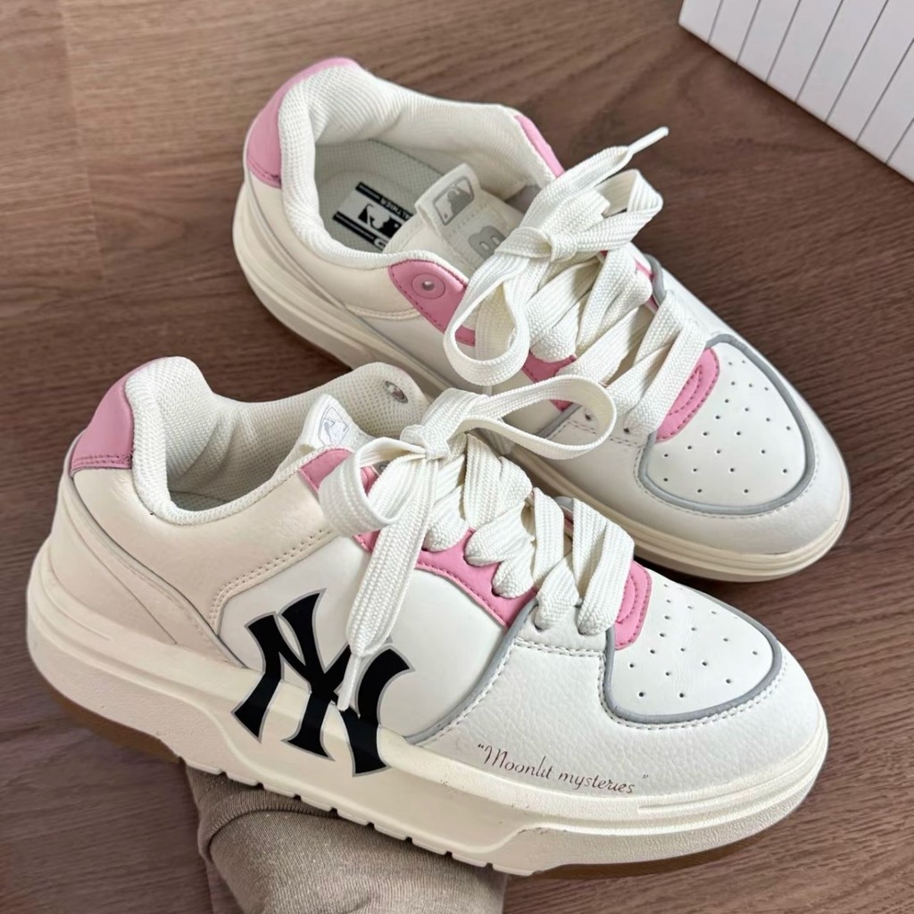 Tênis de sola grossa MLB, tênis casuais para casal, tênis masculinos e femininos, tênis de cano baixo, tênis leves para 