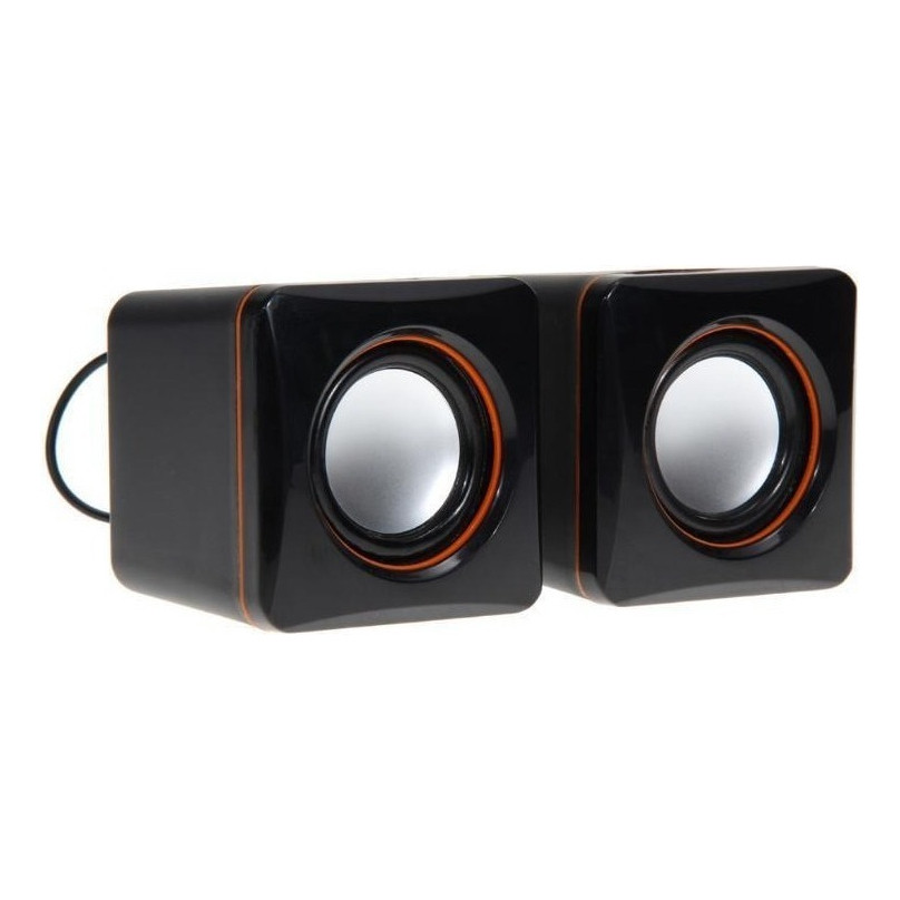 Caixinha Caixa De Som Para Pc Notebook Usb P2 6w