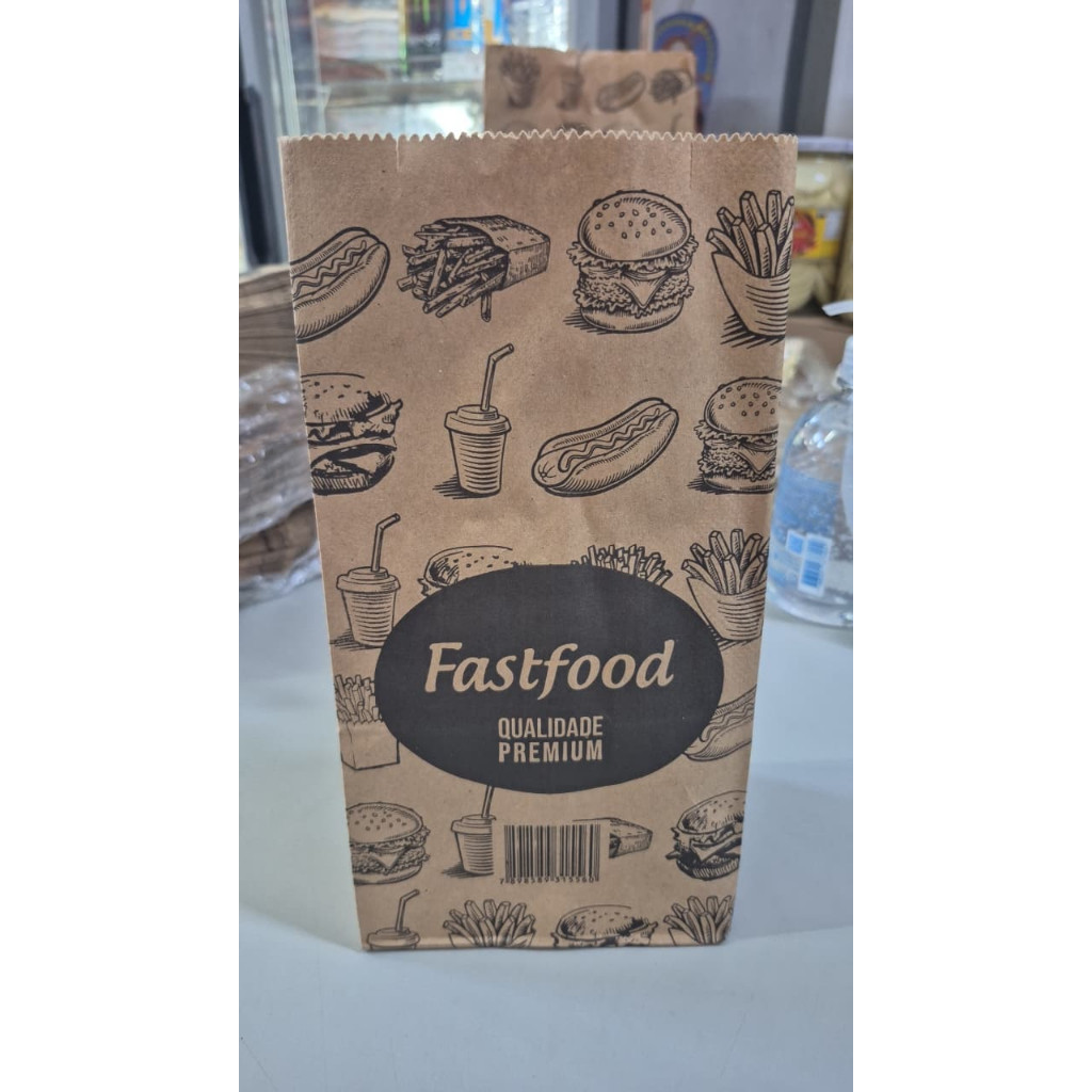 100UN SACO SOS KRAFT DELIVERY FASTFOOD PP,P,M,G;GG;GGG - 3KG/5KG/7,5KG/10KG/15KG/25KG