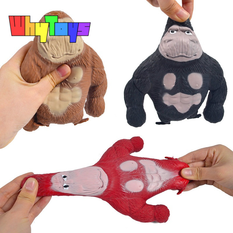 MACACO GORILA ESTICA ESMAGA FIDGET TOYS ANTIESTRESSE APERTAR