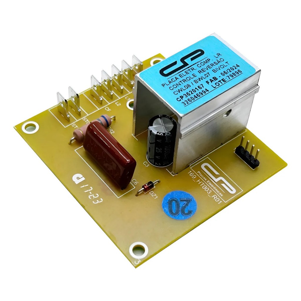 PLACA ELETRONICA PARA MAQUINA DE LAVAR BRASTEMP/CONSUL - BWL07A - BWL09A - CWL08A (DEMAIS NMODELOS NA DESCRIÇÃO) BIVOLT