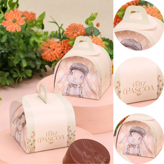 10 EMBALAGEM PÃO DE MEL PÁSCOA 7X7X8CM RECORDAR 5745 ( PASCOA JANGO 2026 ) em Oferta na Shopee