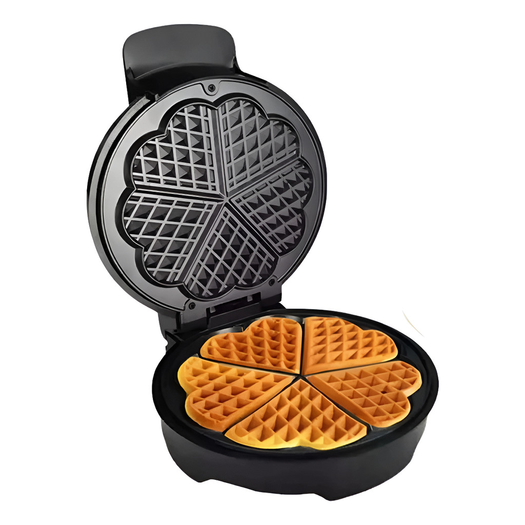 Máquina De Fazer Waffle e Panqueca Antiaderente 800W 127V em Oferta na Shopee