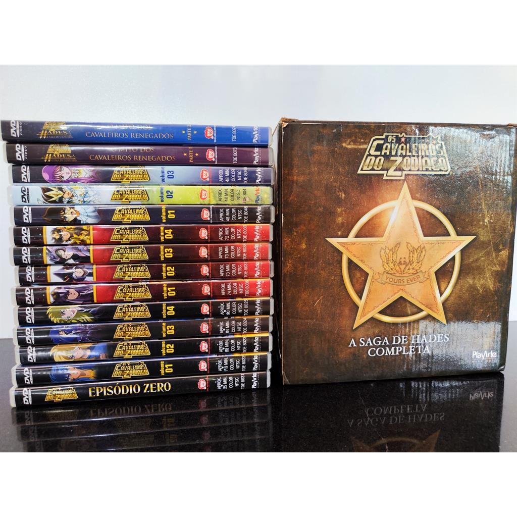 Box DVD Os Cavaleiros do Zodíaco: A Saga de Hades Completa 14 DVDs PlayArte
