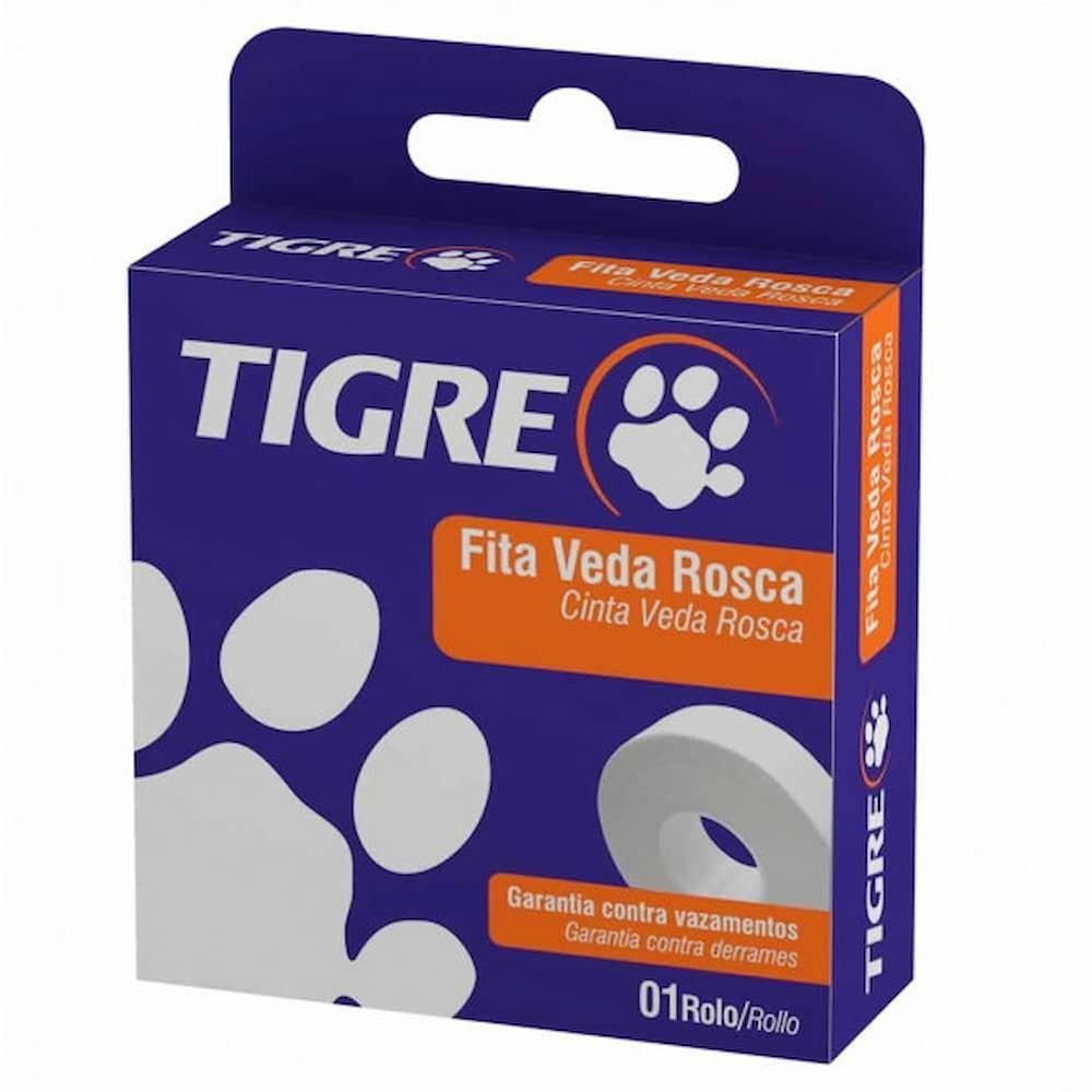 Veda Rosca Tigre 18mm X 50 m em Oferta na Shopee