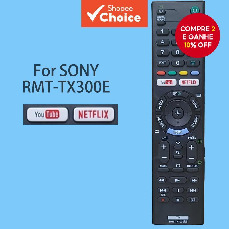 Controle remoto RMT-TX300E para todos os modelos de TV Sony RMT-TZ120D - RMT-TX300P