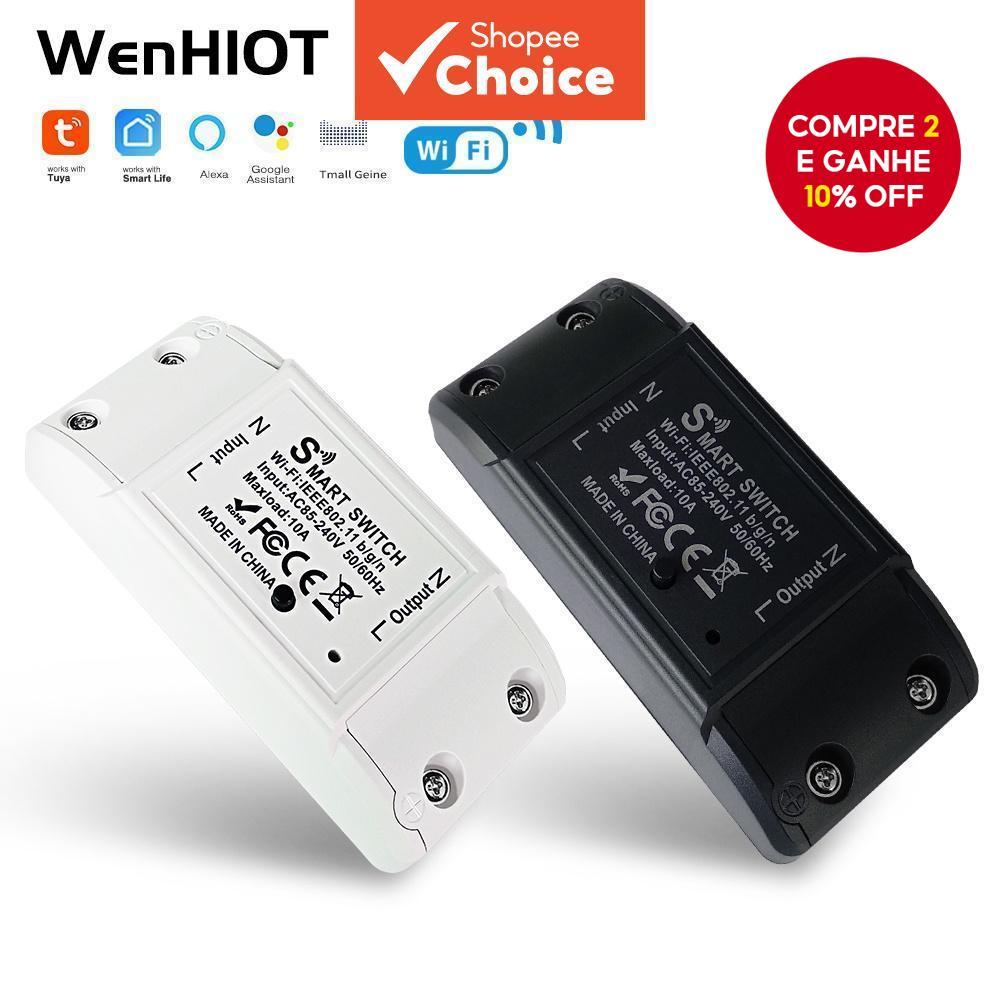 Interruptor Inteligente WiFi Diy LED Controle de Luz Móvel Disjuntor de Circuito App, Compatível Google Home/Alexa