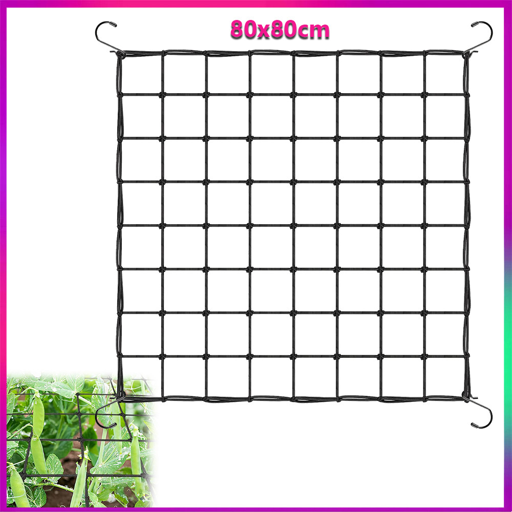 80x80cm Rede de treliça de jardim Rede de suporte de plantas Grade para vegetais pepino tomate ervilha feijão uva flor
