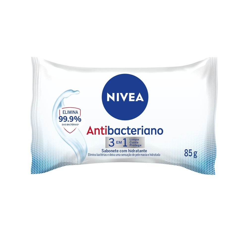 Sabonete Nivea 3 em 1 Antibacteriano 85g em Oferta na Shopee