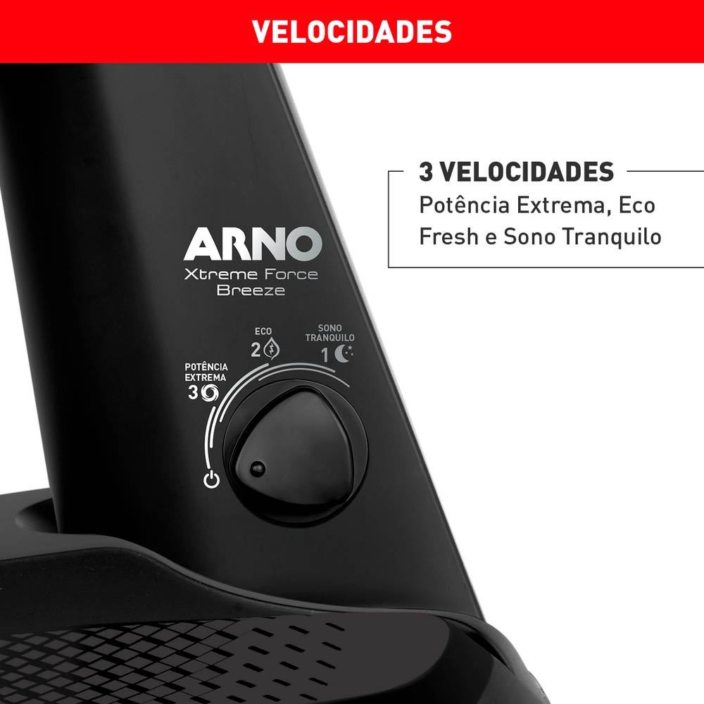 Ventilador de Mesa Arno Xtreme Force Breeze 6 Pás VB50 - 50cm 220V