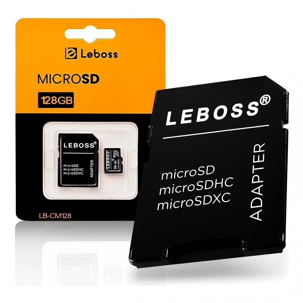Cartão De Memória Microsdhc 128gb Leboss Lb-cm128 Com Adaptado (S28)