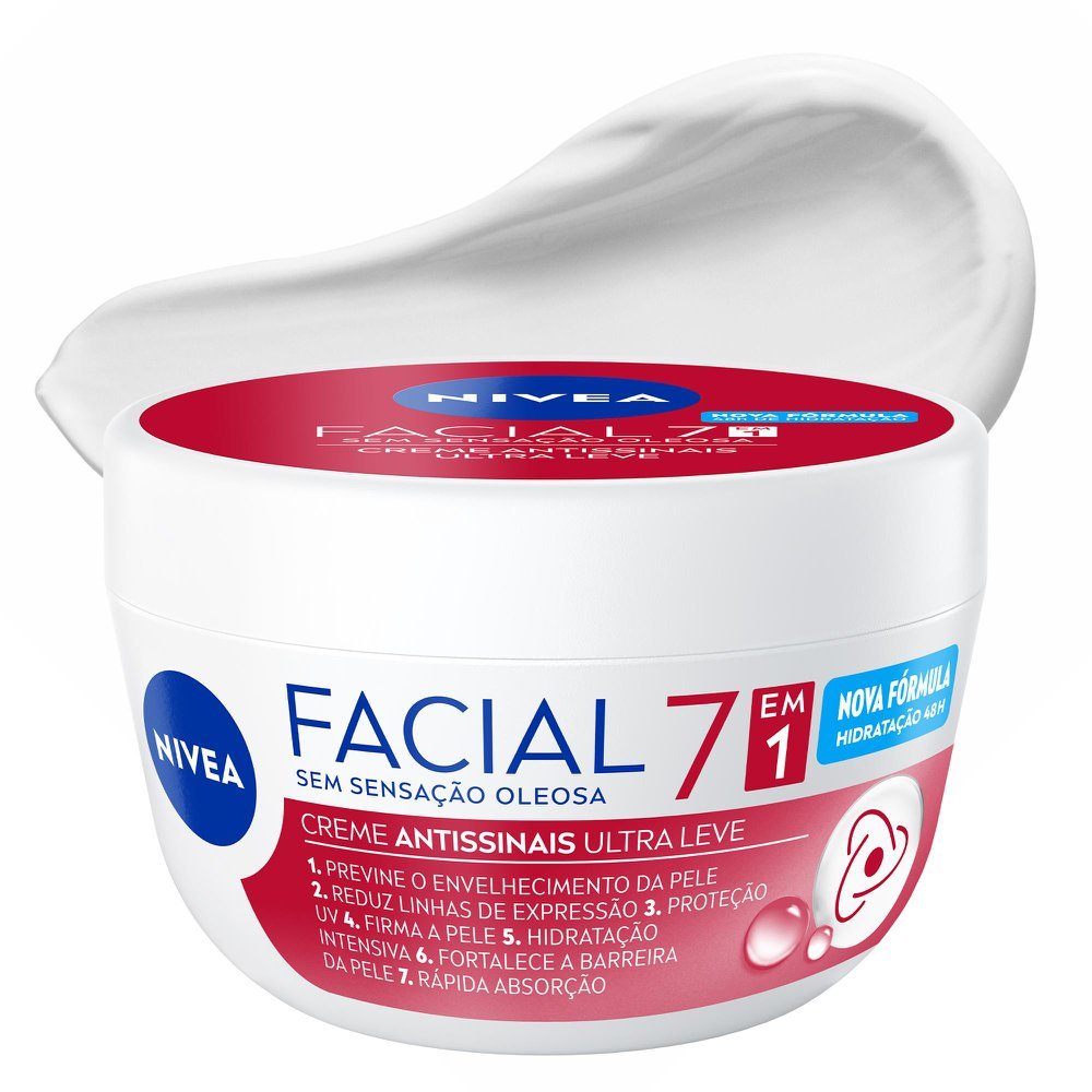 NIVEA Creme Facial Antissinais Ultraleve 5 em 1 100g em Oferta na Shopee