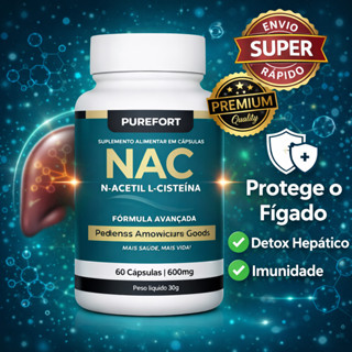NAC 600mg – N-Acetilcisteína | Precursor da Glutationa | Fórmula Antioxidante Avançada em Oferta na Shopee
