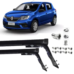 Rack Teto Roca Bagag Renault Sandero 2014 até 24 191cl Furar