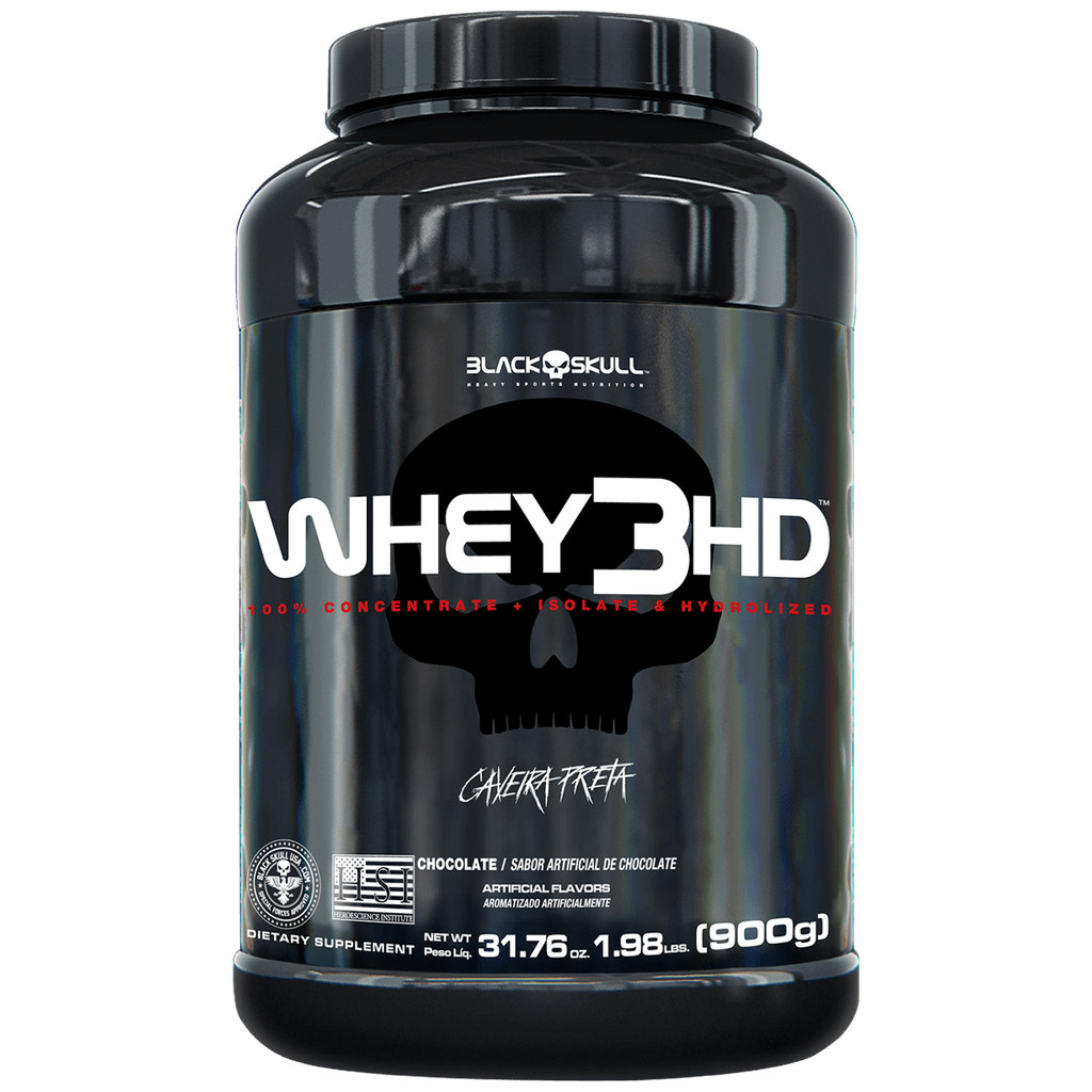 Whey 3HD (WPC, WPI E WPH) - 900g - Black Skull em Oferta na Shopee