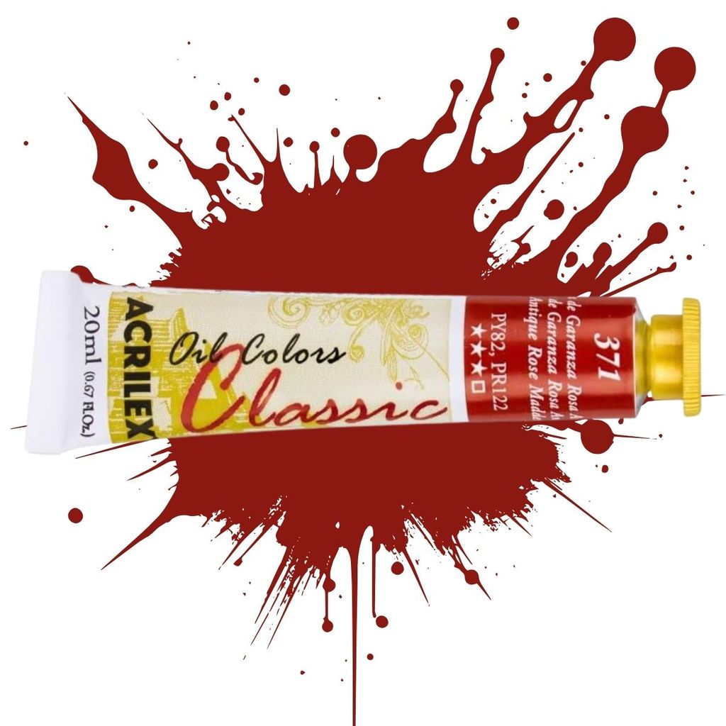 Tinta Oil Colors 20ml 371 - Laca Garanza Rosa