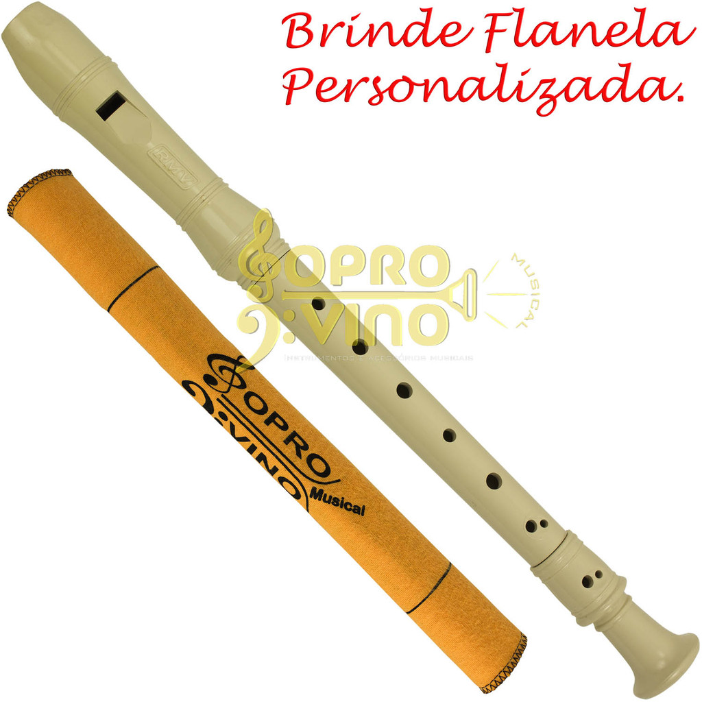 Flauta Doce Soprano ABS Barroca RMV
