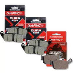 Kit Pastilhas de Freio Cb 500x 2023-2025 / Cbr 650f 2014-2019 / Cb 650f 2014-2019 Diafrag