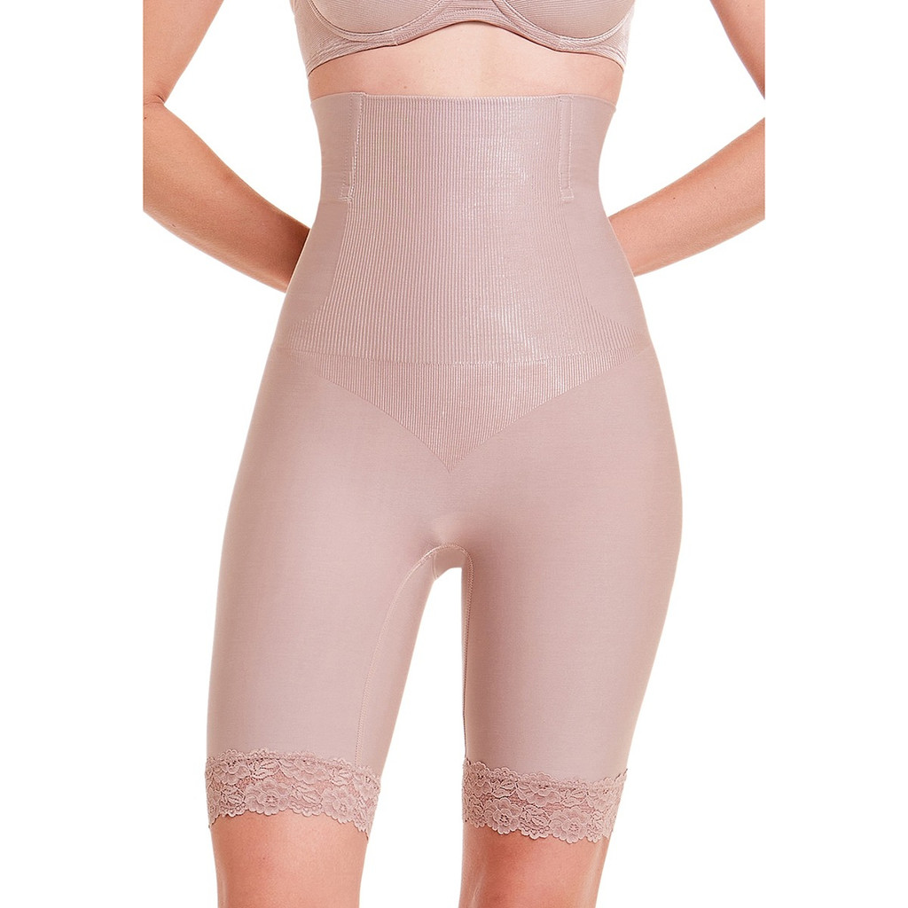 Bermuda Cinta Modeladora Reduz Medidas De Abdômen E Culote Com Barbatana Renda Promoção Plié Shades em Oferta na Shopee