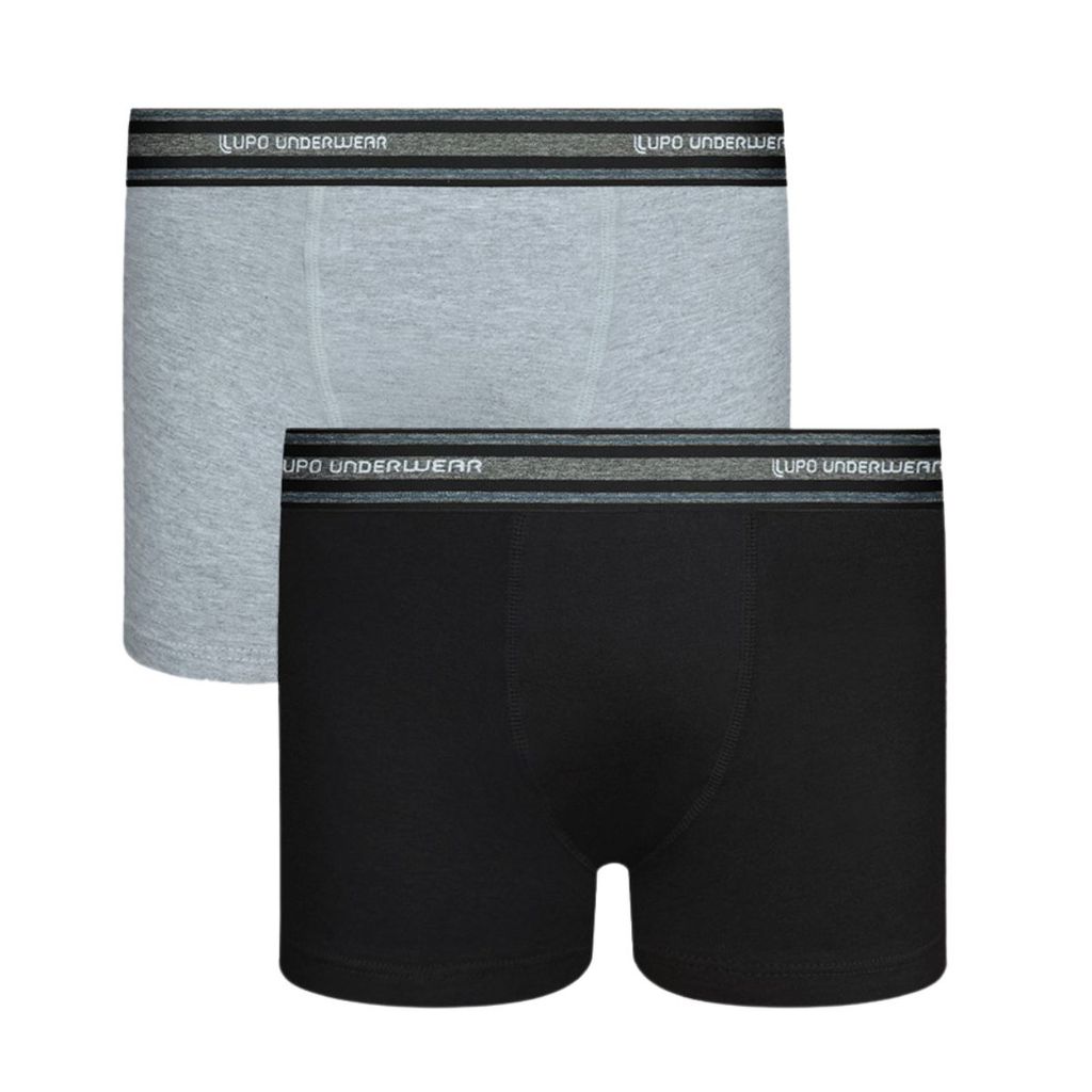 Kit 02 Cuecas Boxer 100% Algodão Lupo em Oferta na Shopee