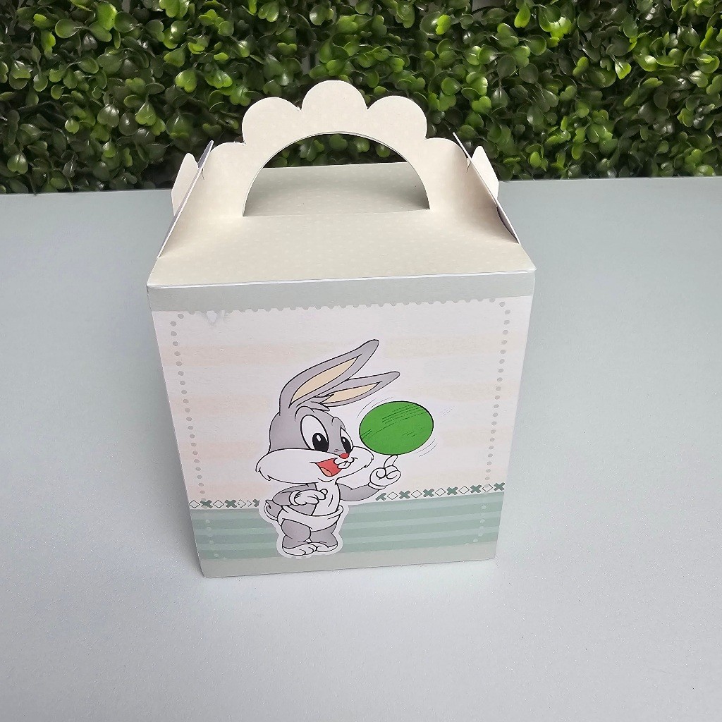 Caixa Lanchinho BABY LOONEY TUNES VERDE - Personalizados - Festa infantil - Aniversário - Lembrancinha