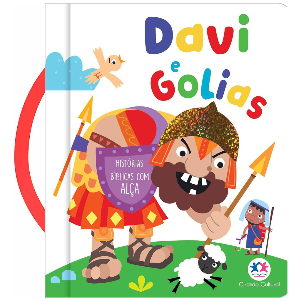 Livro Infantil Davi E Golias - Capa Dura Almofadada Com Alça
